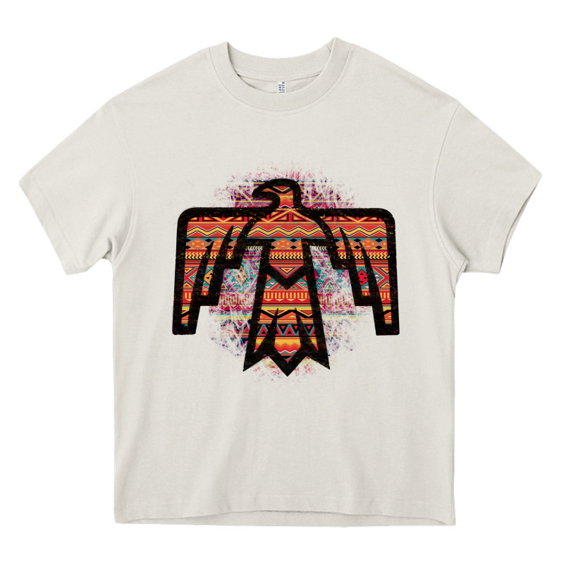 Red Aztec Thunderbird Heavy Core Tee by Bettercallsaul | Teevron