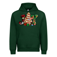 Forest Green joy with christmas tree cake ado Urban Hoodie - AdoDesignShop
