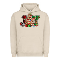 Pigment French Oak joy with christmas tree cake ado Urban Hoodie - AdoDesignShop