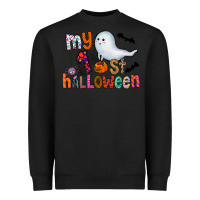 Black My 1st Halloween Heavyweight Sweatshirt - CowhideDigitalArt