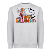 Heather Grey My 1st Halloween Heavyweight Sweatshirt - CowhideDigitalArt