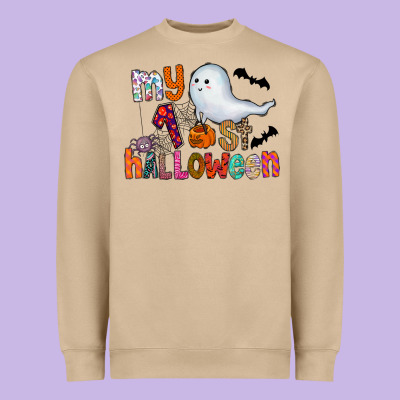 My 1st Halloween Heavyweight Sweatshirt Designed By Cowhidedigitalart