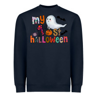 Navy My 1st Halloween Heavyweight Sweatshirt - CowhideDigitalArt