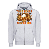 Heather Grey Thick Thighs Pumpkin Pies Zipper Hoodie - Artiststas