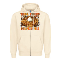 Sandshell Thick Thighs Pumpkin Pies Zipper Hoodie - Artiststas