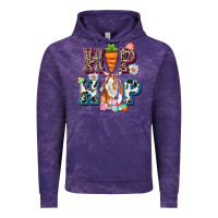 Cloud Purple Western hip hop bunny Easter Day Vintage Hoodie - CowGirlArtShop