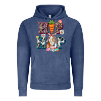 Vintage Denim Western hip hop bunny Easter Day Vintage Hoodie - CowGirlArtShop