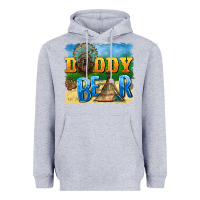 Heather Grey daddy bear native Heavyweight Hoodie - BarkalooDesign