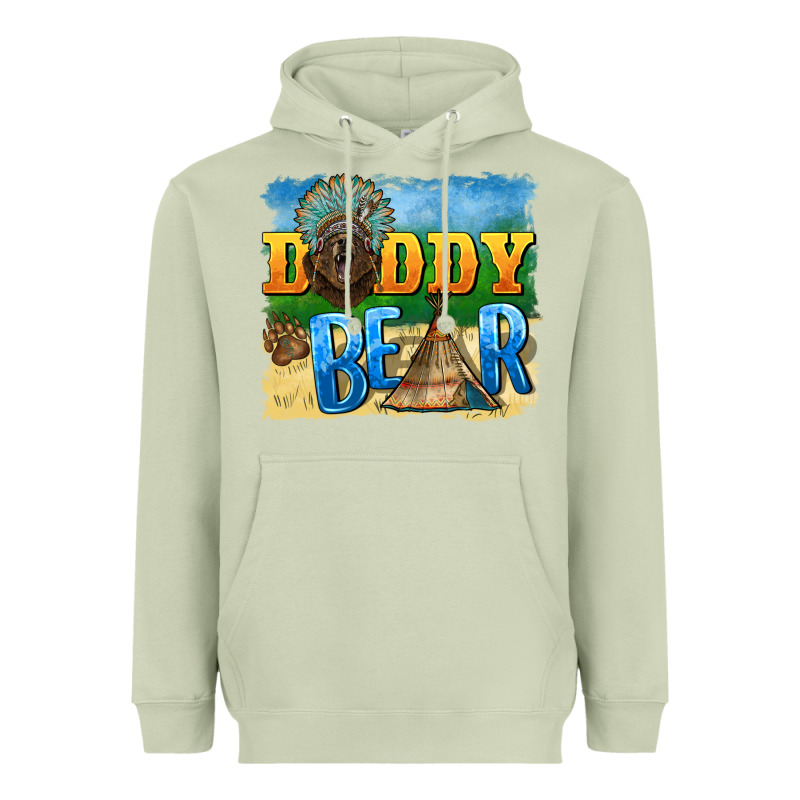 Daddy Bear Native Heavyweight Hoodie by BarkalooDesign | Teevron