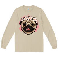 Mushroom pug floral Long Sleeve Tee - Jasminsmagicworld