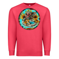 Cardinal rattlesnake and sunflower Premium Sweatshirt - BarkalooDesign
