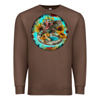 Chestnut rattlesnake and sunflower Premium Sweatshirt - BarkalooDesign