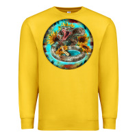 Lemon rattlesnake and sunflower Premium Sweatshirt - BarkalooDesign