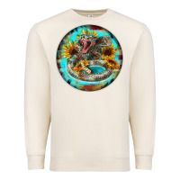 Sandshell rattlesnake and sunflower Premium Sweatshirt - BarkalooDesign