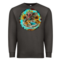 Smoke rattlesnake and sunflower Premium Sweatshirt - BarkalooDesign