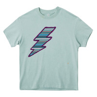 Arona Purple Border Aztec Pattern Lightning Heavy Core Tee - Bettercallsaul