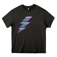 Asphalt Purple Border Aztec Pattern Lightning Heavy Core Tee - Bettercallsaul