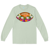 Matcha American Football Floral Long Sleeve Tee - CowCowDesign