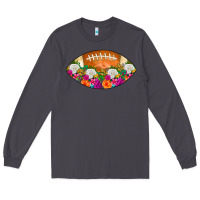 Smoke American Football Floral Long Sleeve Tee - CowCowDesign