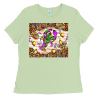 Matcha Mardi Gras with crab Ladies Tee - NancyCooperArtShop