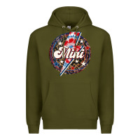 Army Green Western Mini  4th of July Premium Hoodie - LillyAllenDesigns
