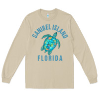 Mushroom sanibel island beach design  sea turtle illustration gift pullover hoo Long Sleeve Tee - trangStudio
