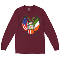 Burgundy Ancient Order of Hibernians Premium Long Sleeve Tee - trangStudio