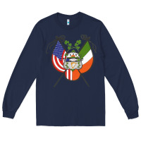 Navy Ancient Order of Hibernians Premium Long Sleeve Tee - trangStudio