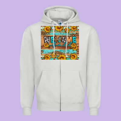 Welcome Fall Zipper Hoodie Designed By Artiststas