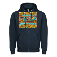 Navy Welcome fall Zipper Hoodie - Artiststas