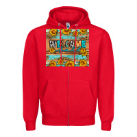 Red Welcome fall Zipper Hoodie - Artiststas