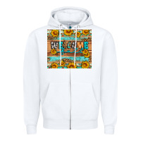 White Welcome fall Zipper Hoodie - Artiststas