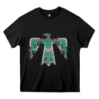 Black Cowhide Aztec Thunderbird Heavy Core Tee - Bettercallsaul