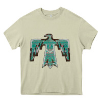 Mossy Cowhide Aztec Thunderbird Heavy Core Tee - Bettercallsaul