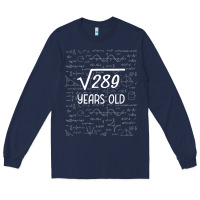 Navy 17 year old gift boys girls funny 17th birthday gifts math Long Sleeve Tee - trangStudio