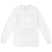 White 17 year old gift boys girls funny 17th birthday gifts math Long Sleeve Tee - trangStudio