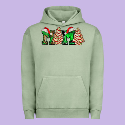 Mama With Christmas Tree Cake Ado Urban Hoodie Designed By Adodesignshop