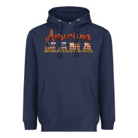 Navy american mama Heavyweight Hoodie - BarkalooDesign