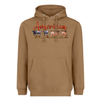 Toasted Coconut american mama Heavyweight Hoodie - BarkalooDesign
