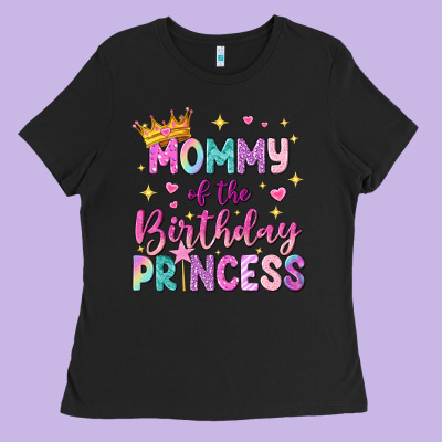 Mommy Of The Birthday Princess Ladies Tee Designed By Nancycooperartshop