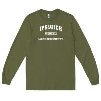 Army Green ipswich massachusetts ma vintage state athletic style Long Sleeve Tee - trangStudio