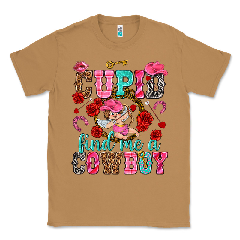 Cupid Find Me A Cowboy Valentine's Day Classic Tee by HowdyJamesFarm | Teevron