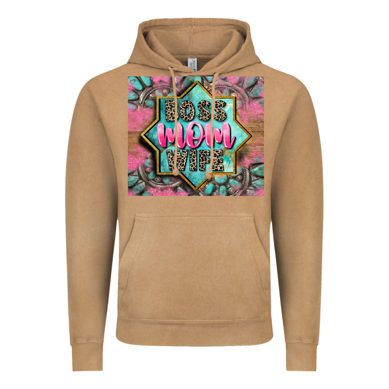 Boss Mom Wife Vintage Hoodie by CowGirlArtShop | Teevron