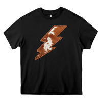 Black Cowhide Patterned Lightning Heavy Core Tee - Bettercallsaul