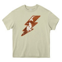 Mossy Cowhide Patterned Lightning Heavy Core Tee - Bettercallsaul