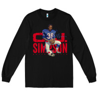 Black O.J. Simpson Long Sleeve Tee - trangStudio