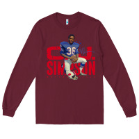 Burgundy O.J. Simpson Long Sleeve Tee - trangStudio