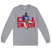 Heather Grey O.J. Simpson Long Sleeve Tee - trangStudio