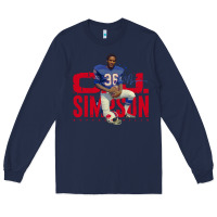 Navy O.J. Simpson Long Sleeve Tee - trangStudio