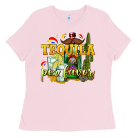 Bubblegum Pink Tequila Por Favor Ladies Tee - texasbilliewilder